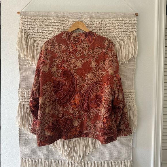 Zara Crepe Paisley Jacket - Picture 7 of 7
